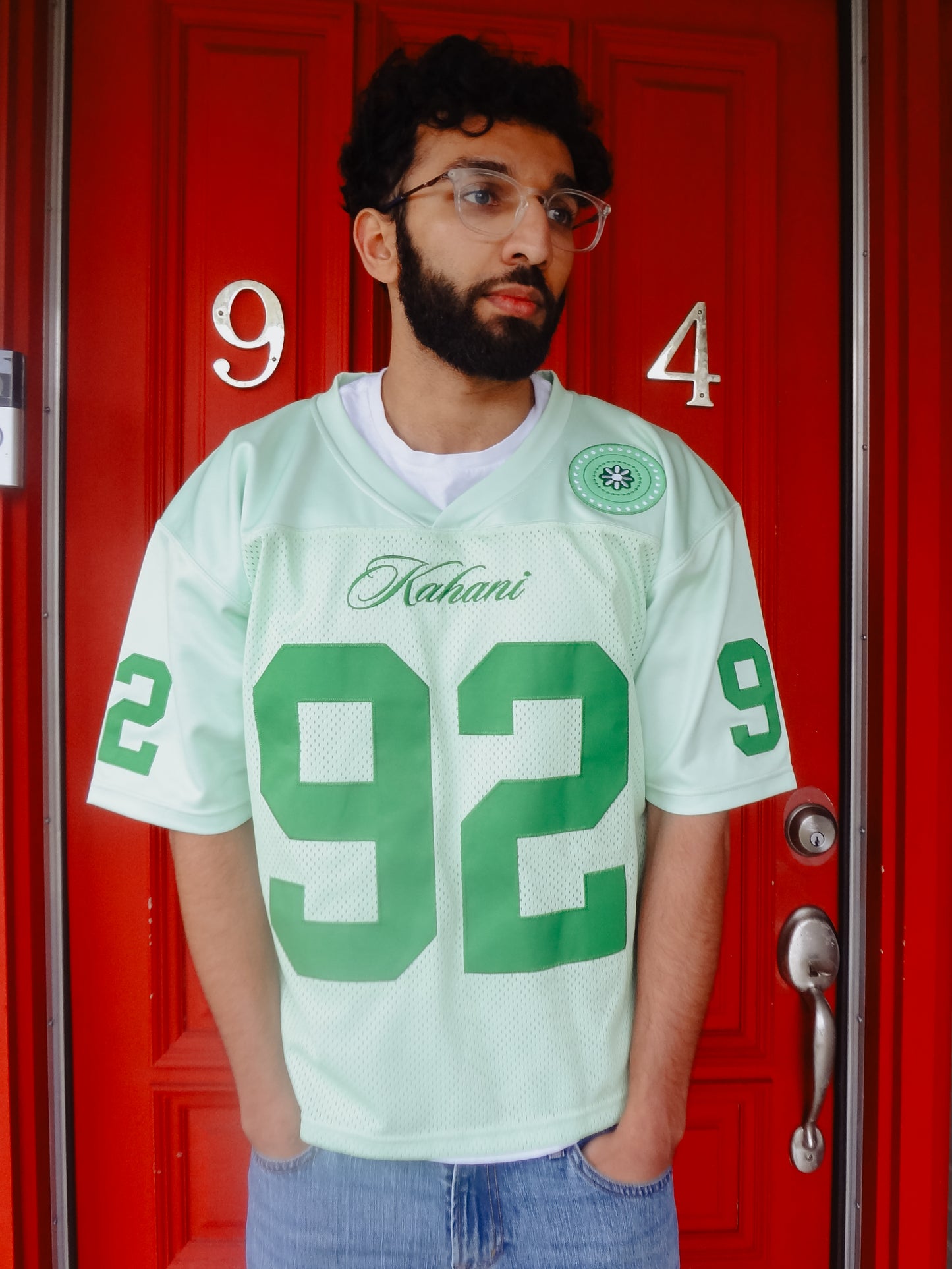 Kahani Henna Patch Jersey - GREEN